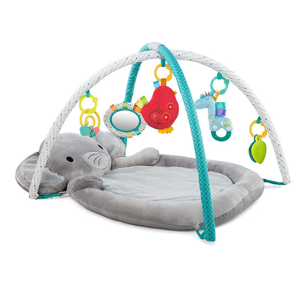 Bright Starts Enchanted Elephants Activity Gym with Ultra-Plush Soft Mat