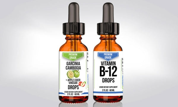 Apple-Cider Vinegar and Vitamin B12 Weight-Loss Drops (2 pack)