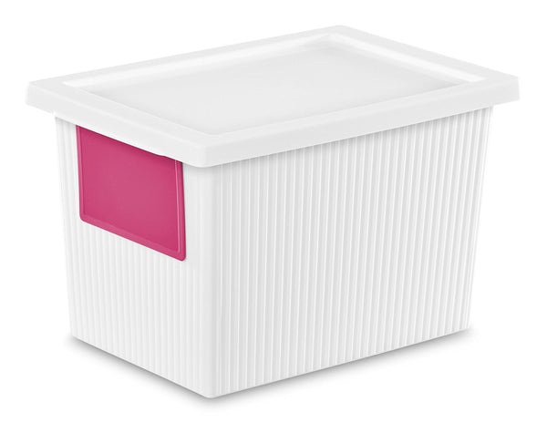 6 Sterilite boxes with lids