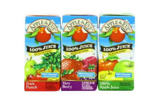 Paquete de 32 paquetes variados de jugo 100% Apple &amp; Eve