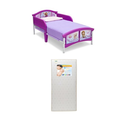 Delta Children Plastic Toddler Bed + Mattress