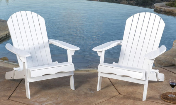 Folding Adirondack Chairs (2-Piece). Multiple Colors Available.