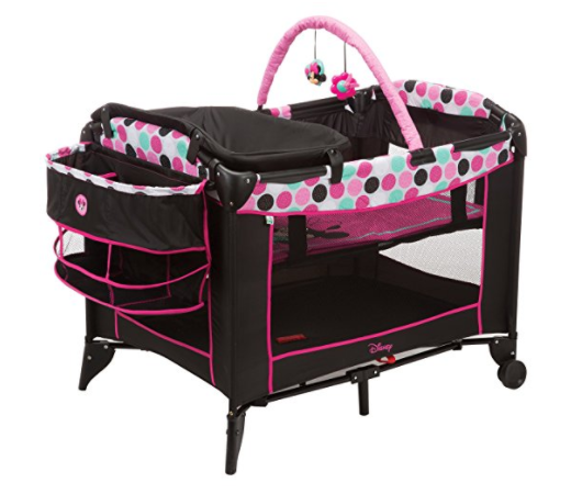 Disney Baby Sweet Wonder Playard, Black Minnie Dottie