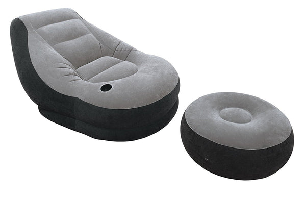 Ultra Lounge inflable con otomana