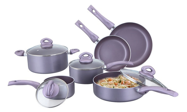 Juego de utensilios de cocina de aluminio antiadherentes Culinary Edge (10 piezas)