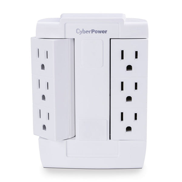 CyberPower 6 Outlet Swivel Grounded Wall Tap