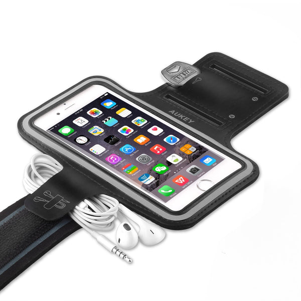 Brazalete deportivo AUKEY para iPhone 7 con ranuras para llaves