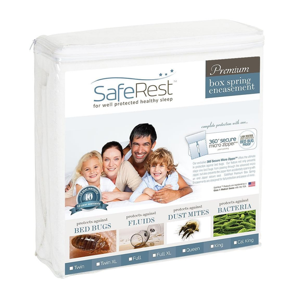 SafeRest Premium Box Spring Encasement (All Sizes)