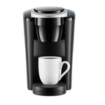 Cafetera Keurig K-Compact de cápsulas K-Cup de una sola porción, negra, prepara 6-10 oz. Tazas