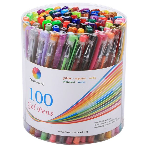 Juego de bolígrafos de gel Smart Color Art de 100 colores