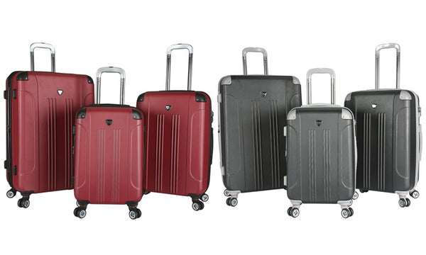Travelers Club Equipaje Hardside Juego de equipaje giratorio expandible de 8 ruedas (3 piezas)