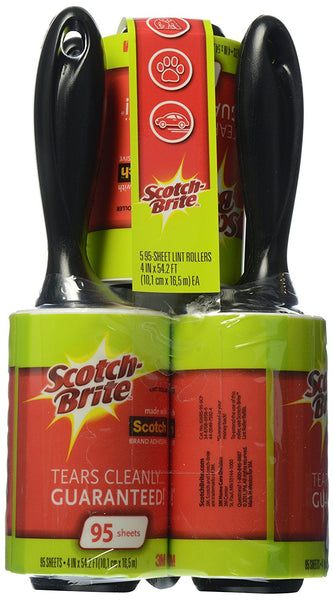 Paquete combinado de rodillos para pelusa Scotch-Brite, 5 rodillos