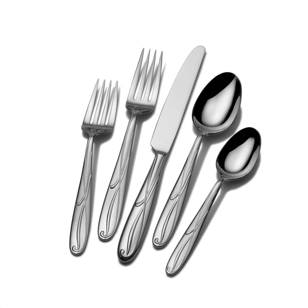 Mikasa 65-Piece Stainless Steel Flatware Set with Serveware
