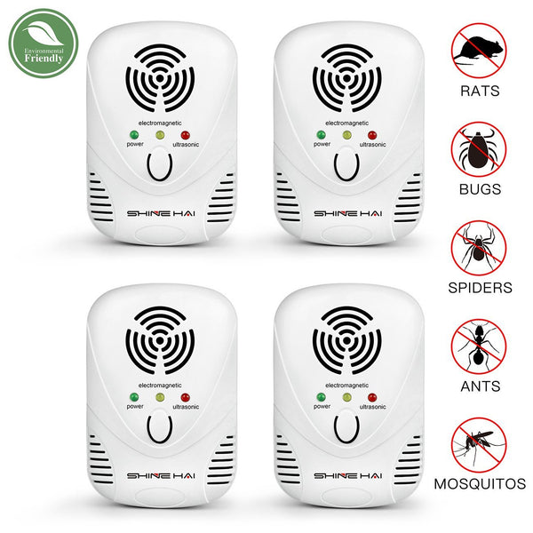 Pack de 4 repelentes de plagas ultrasónicos