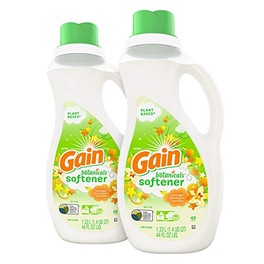 Gain Botanicals Suavizante líquido para telas, vainilla y azahar, 2 unidades