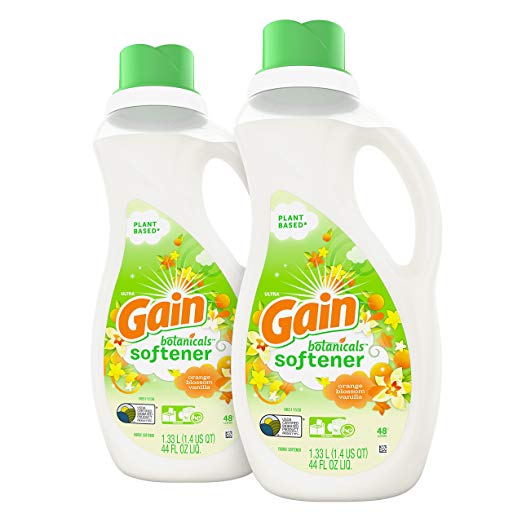 Gain Botanicals Liquid Fabric Softener, Orange Blossom Vanilla, 2 Count