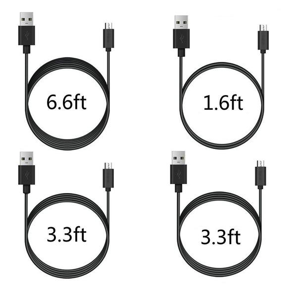 Pack of 4 high speed Micro USB Cables
