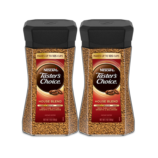 2-Pack of Nescafé Taster's Choice House Blend Light Roast Instant Coffee, 210 Cups