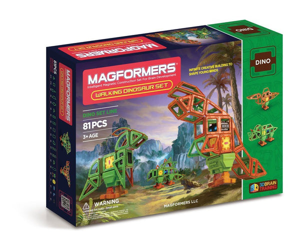 Juego de dinosaurios andantes Magformers (81 piezas)