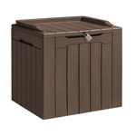 Homall 31-Gallon Resin Outdoor Deck Box With Seat, Weather-Resistant