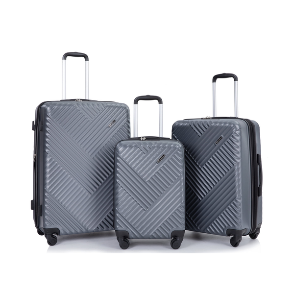 3-Piece Travelhouse Hardside Luggage Set with Tsa Lock & Spinner Wheels (20in/24in/28in)