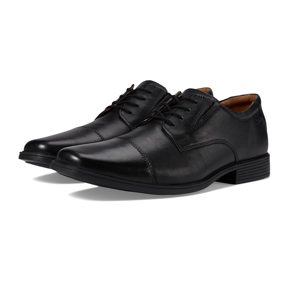 Clarks Tilden Cap Leather Dress Shoes