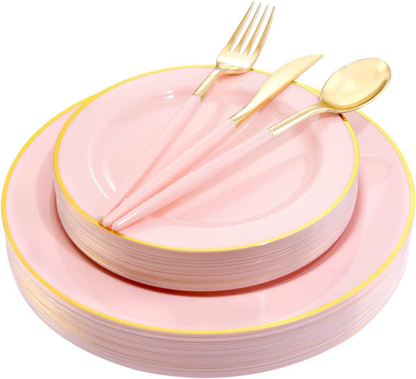 120 PCS Disposable Silverware Set (Round or Square)