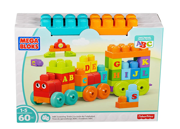 Mega Bloks ABC Juego de construcción de trenes de aprendizaje