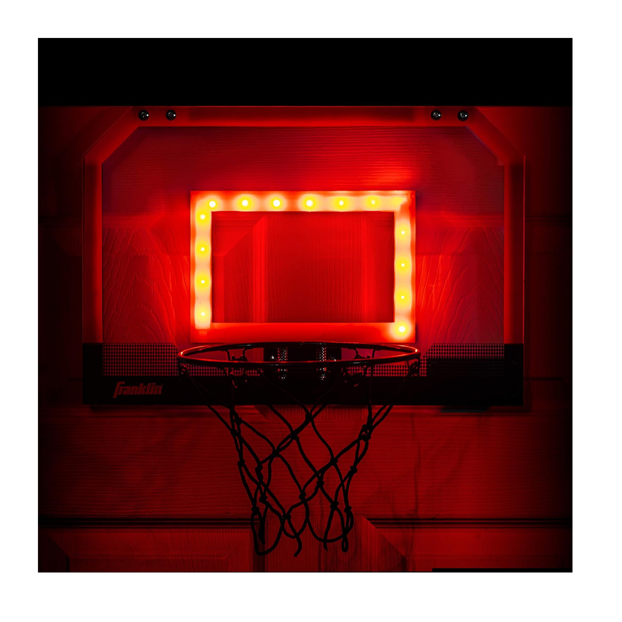 Indoor Mini-Basketball Hoop With LED Backboard With Ball & Pump