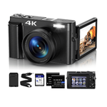 48mp Vlogging Camera With 16x Autofocus, 4k/32gb