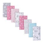 Paquete de 8 paños para eructar de franela de algodón Gerber, suaves y absorbentes, perfectos para regalos