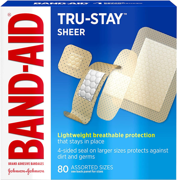 160 Band-Aid Tru-Stay Sheer Bandages