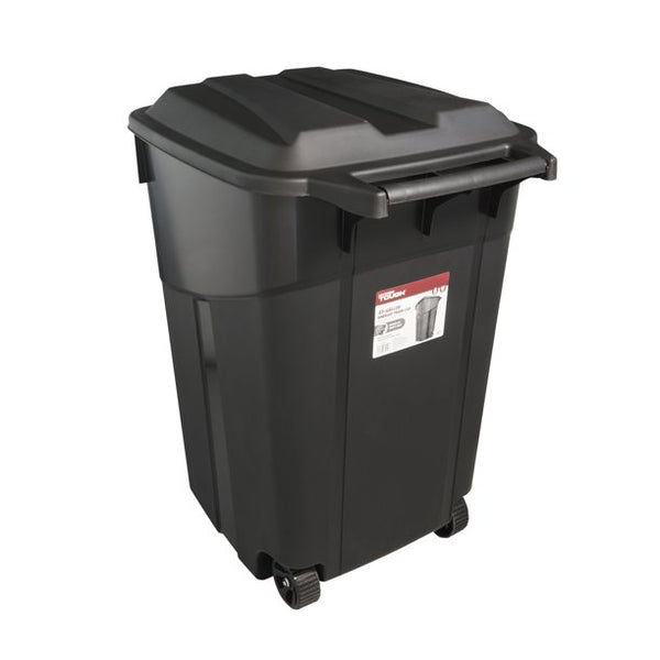 Bote de basura para exteriores con ruedas Hyper Tough de 45 galones
