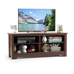 Tangkula Soporte para TV estilo granja de 65 pulgadas con administración de cables y estantes ajustables