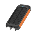 Cargador solar portátil de 38,800 mAh con doble USB y linterna LED, brújula