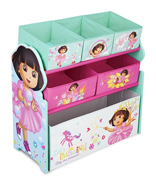 Organizador de juguetes con múltiples contenedores Delta Children, Nick Jr. Dora la Exploradora