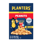 60-Count Planters Salted Peanuts for On-The-Go Protein Snacking, 6 Boxes of 10 Packs
