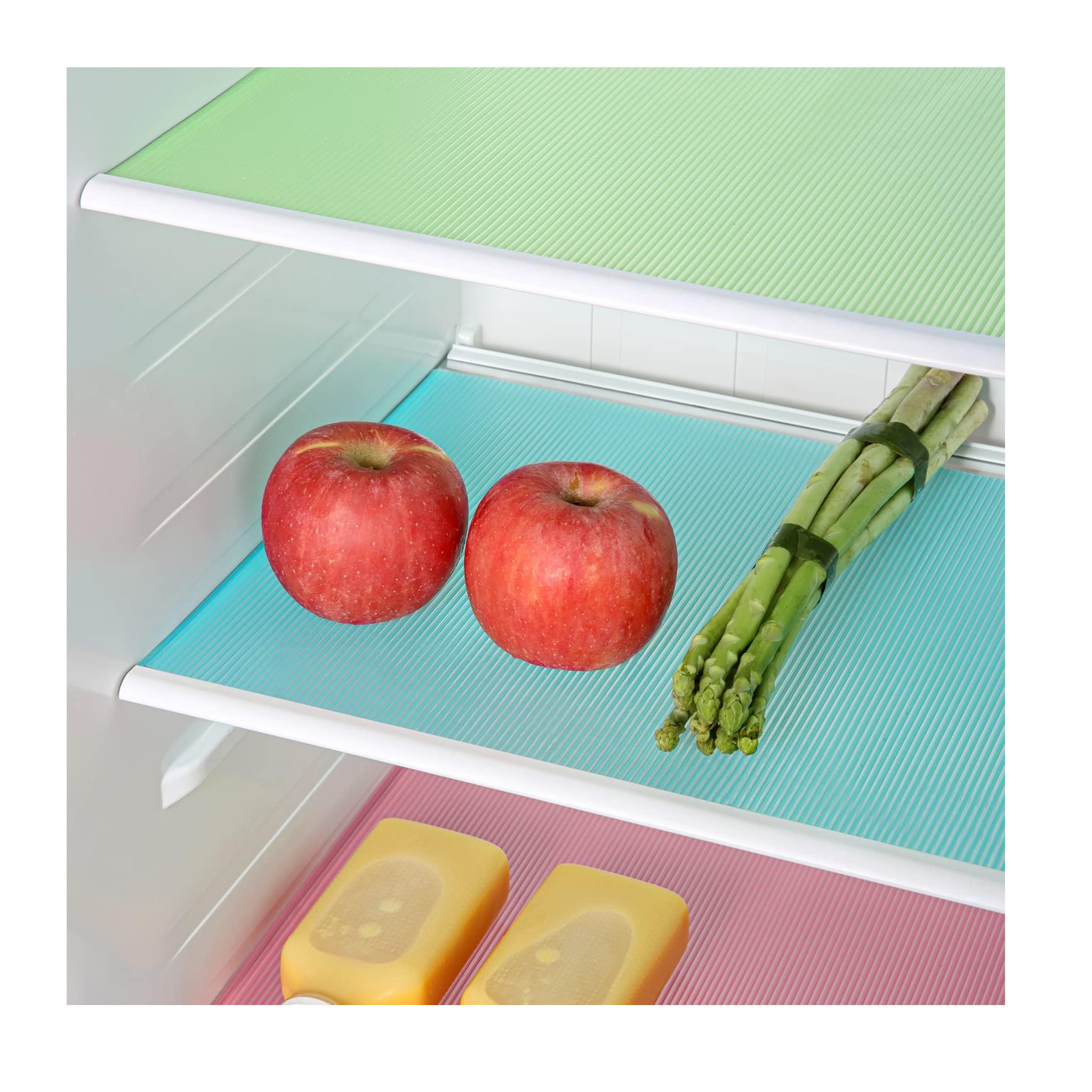 16 Refrigerator Liner Mats for Organizing and Protecting Fridge Shelves