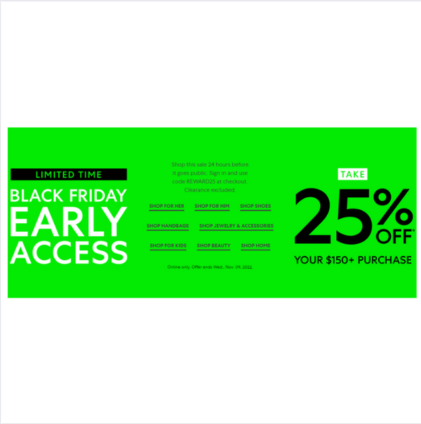 Extra 25% Off Saks Off 5th Sitewide - Early Access TODAY ONLY