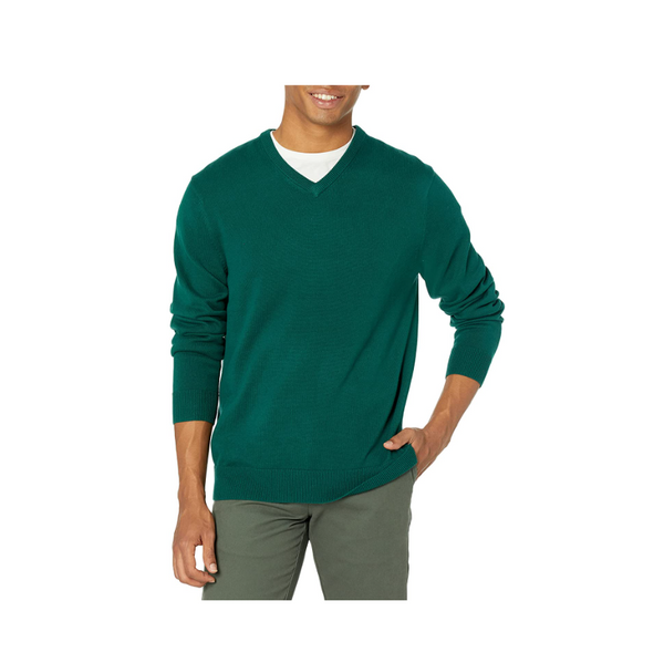Suéter con cuello en V para hombre Amazon Essentials (30 colores)