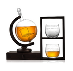 Executive Computer Whiskey Decanter Set with Glasses Gift Set