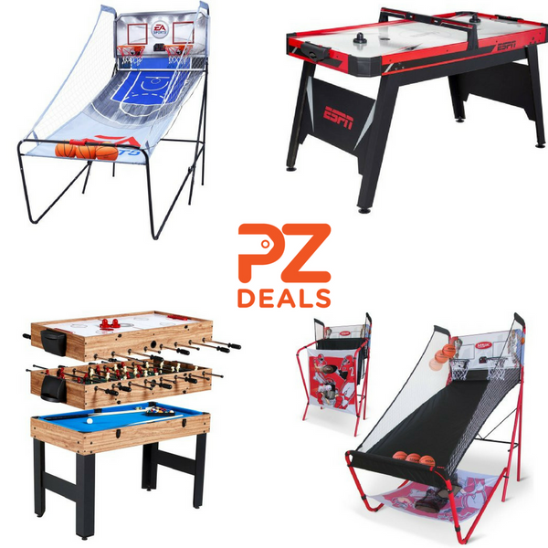 Hasta 40% de descuento en air hockey, mesas de ping pong, mesas de tenis y juegos arcade de baloncesto