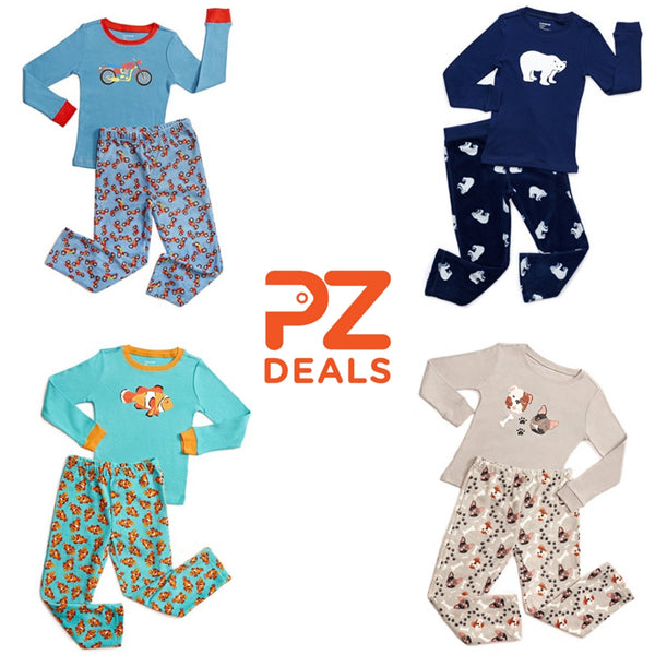 Leveret boys 2 piece 100% cotton pajama sets