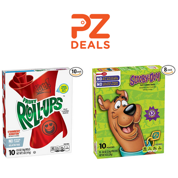Scooby Doo Snacks de frutas y rollitos de frutas en oferta