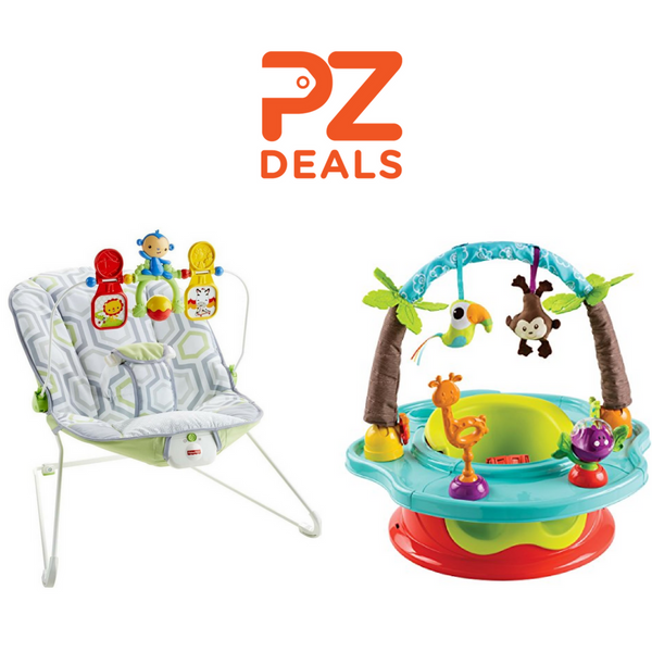 Summer Infant 3-Stage Deluxe SuperSeat and Fisher-Price Baby's Bouncer on sale