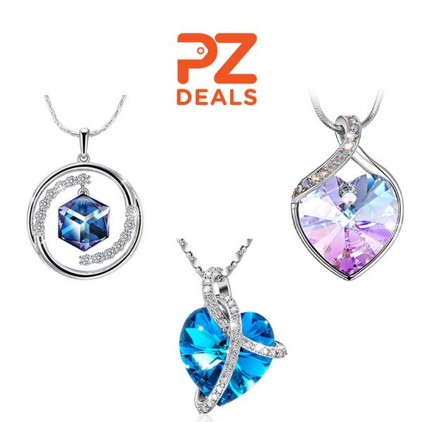 Crystal Necklace, Made with Swarovski Crystals