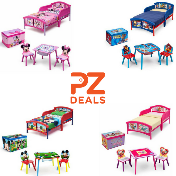 Mickey, Minnie Mouse & Paw Patrol room in a box w/ BONUS table & chairs