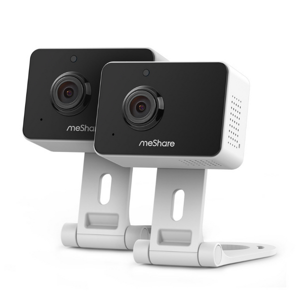 2 Pack Of 1080p Mini Wireless Two-way Audio Cameras