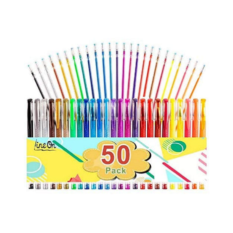 Paquete de 50 bolígrafos de gel y recambios
