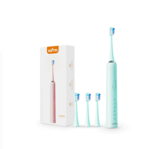 Electric Toothbrush With 4 Dupont Brush Heads (3 Colors)
